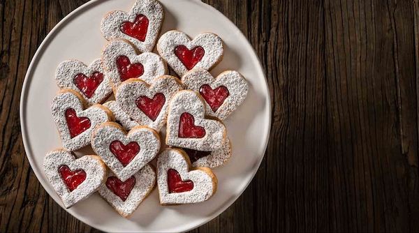 The Mark Hotel Restaurant - Linzer Heart Cookies